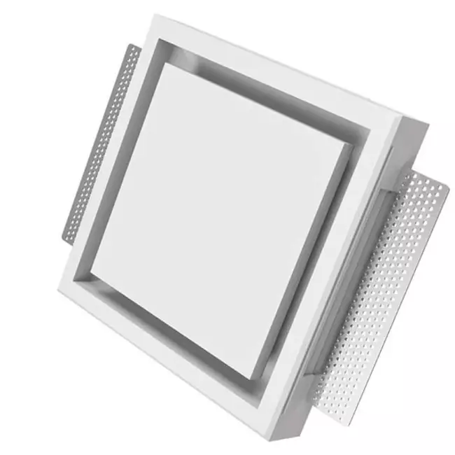 Ergovent bouche de ventilation sans cadre encastrable carrée 125 mm