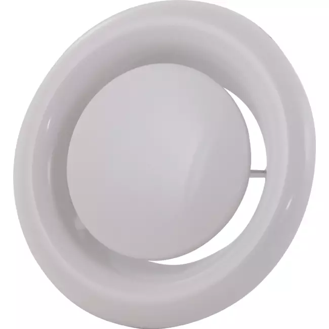 Valve d'échappement de ventilation 160 mm métal - E-DVS160 RAL9016