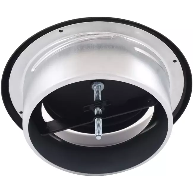 Valve de ventilation 200 mm métal - E-DVS200 RAL9005 30% brillant
