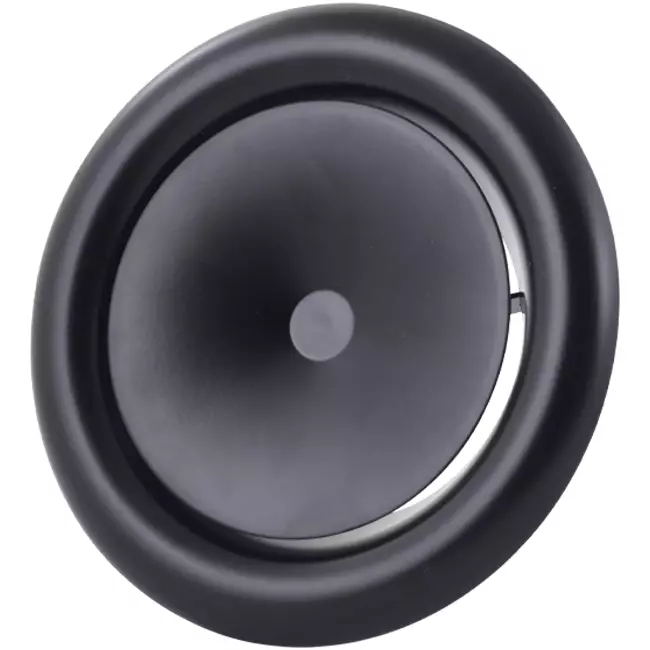 Soupape de ventilation 125 mm métal - S-DVS125 RAL9005 30% brillant
