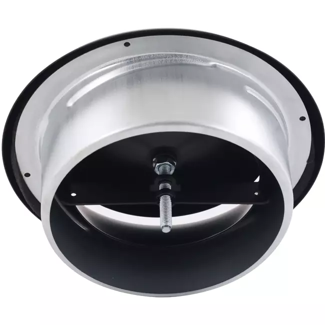 Soupape de ventilation 125 mm métal - S-DVS125 RAL9005 30% brillant