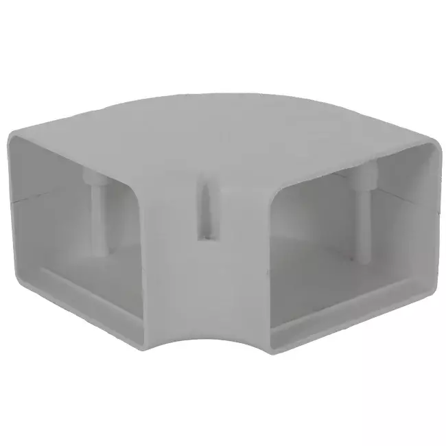 ClimaConnect 90° coude plat pour gaine de montage 100 mm - RAL 9010