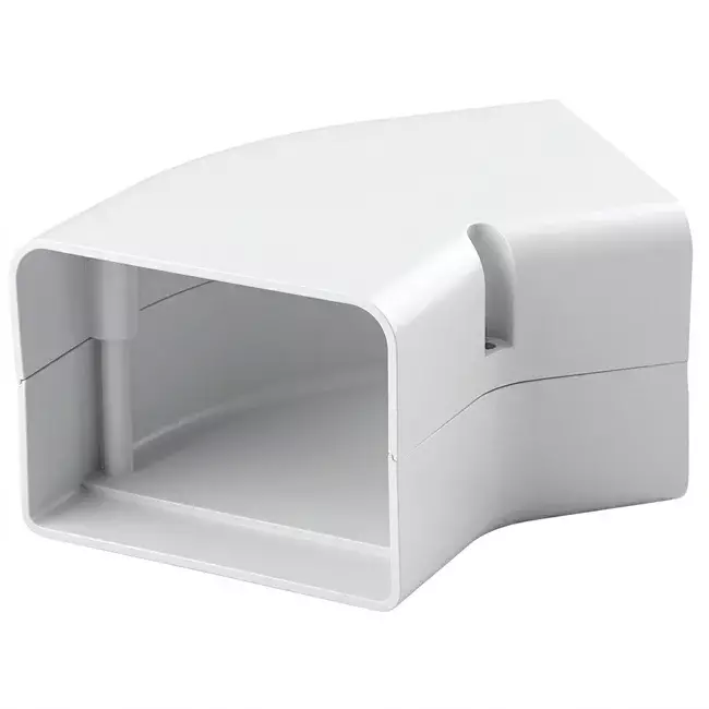 ClimaConnect Coude plat 45° pour gaine de montage 100 mm - RAL 9010
