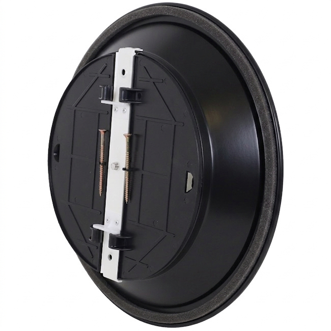 Diffuseur plafonnier rond avec motif fixe Ø 300 mm - RAL9005 30% gloss