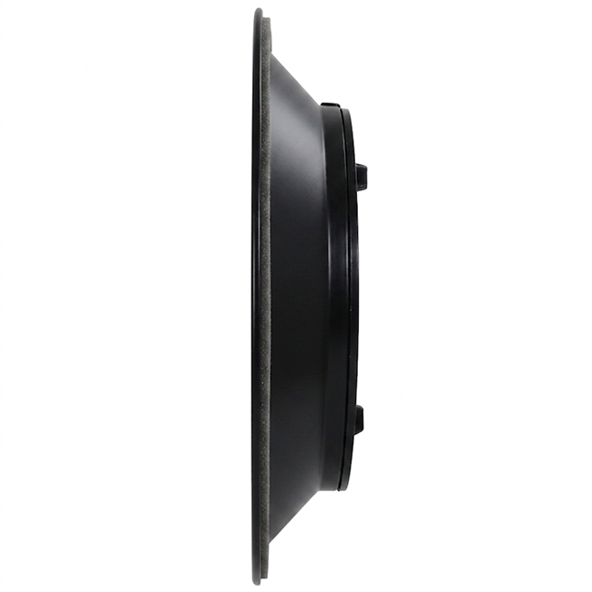 Diffuseur plafonnier rond avec motif fixe Ø 300 mm - RAL9005 30% gloss