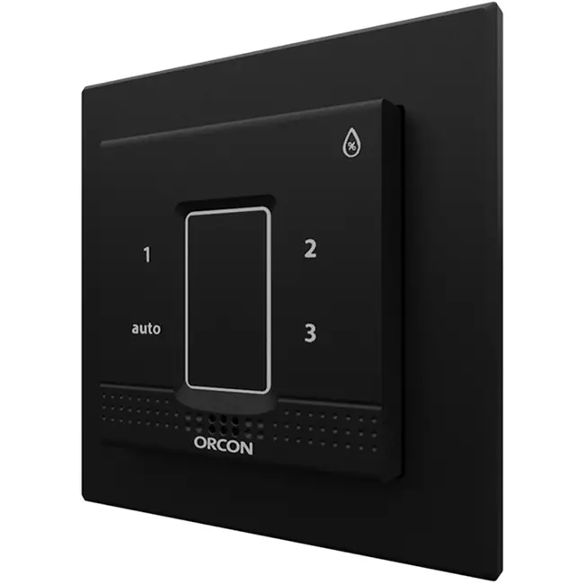Capuchon noir pour le capteur de contrôle d'humidité Orcon encastré 15RF