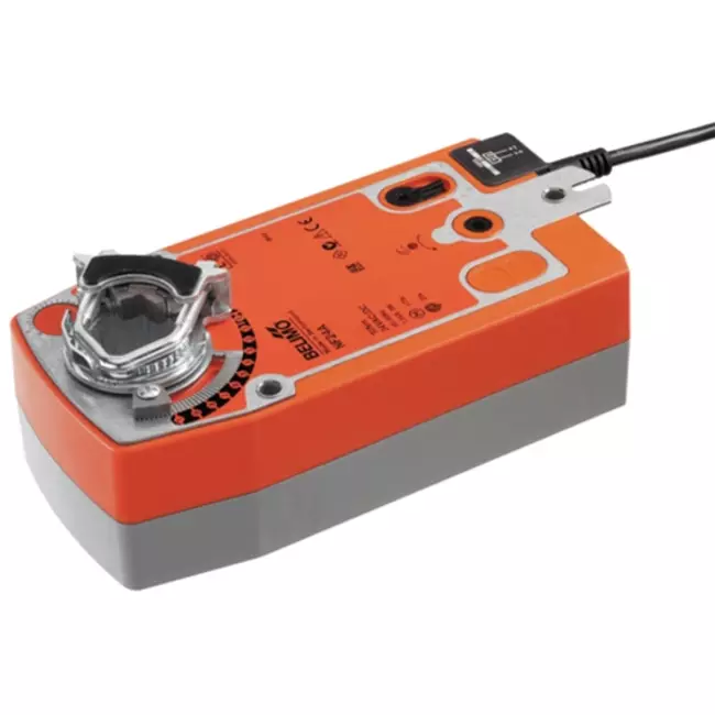 Servomoteur de vanne rotative Belimo avec retour par ressort 24V - ouvert/fermé - 10 Nm - NF24A