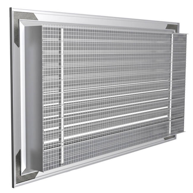 ClimaConnect grille murale extérieure aluminium 700x700 mm
