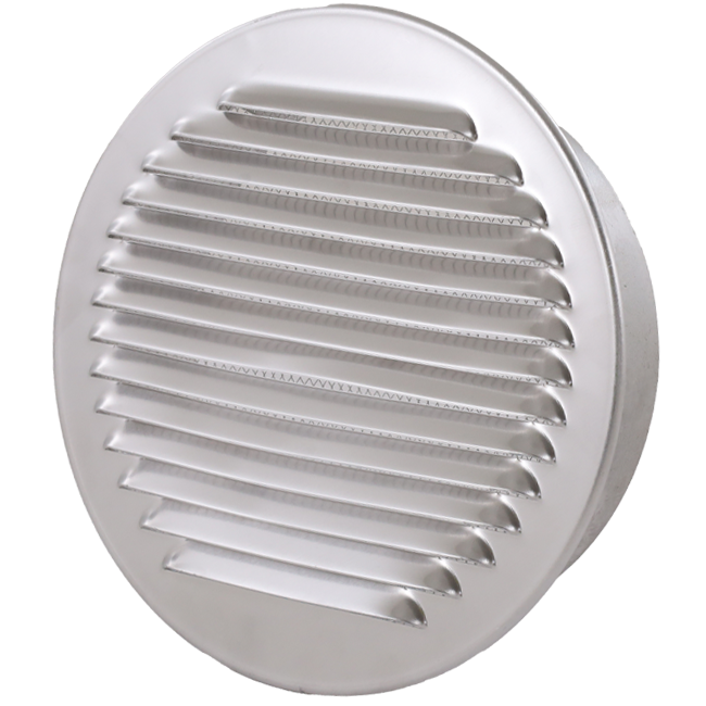 Grille d'aération ronde 80 mm aluminium - EL-A-R80 ALU