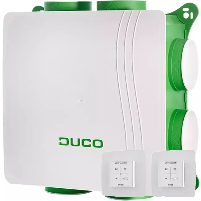 DucoBox Silent 2.0 400 m³/h + RF control + CO2 sensor - safety plug