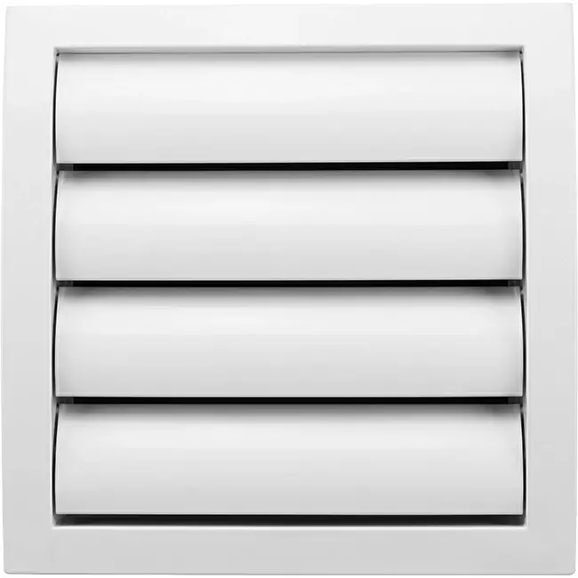Grille de surpression à lamelles 150 x 150 mm diamètre : 100 blanc - ND10Z