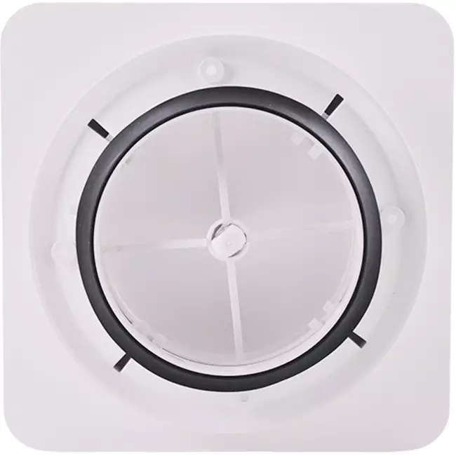 ClimaConnect Design : registre carré Ø 125 mm - blanc