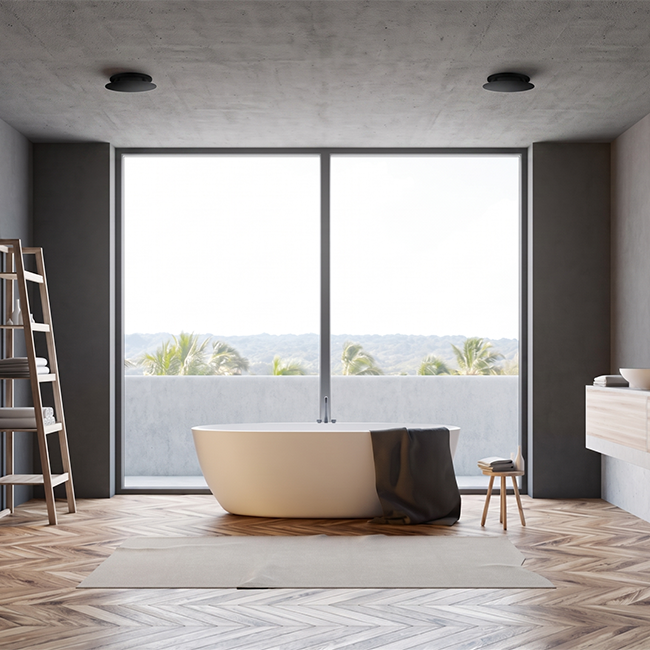 Clapet ClimaConnect Design rond, Ø 125 mm - noir