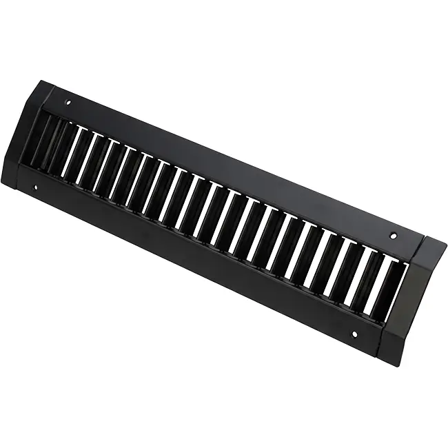 Grille de conduit ClimaConnect à réglage simple 225 x 75 mm pour conduits de 160 à 400 mm - RAL 9005