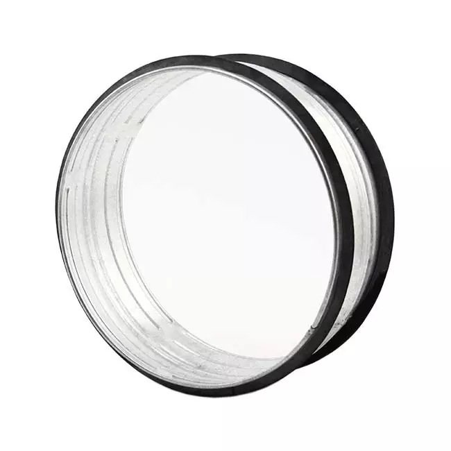 Coupleur mâle spiralé SAFE Ø 100 mm pour conduits rigides galvanisés