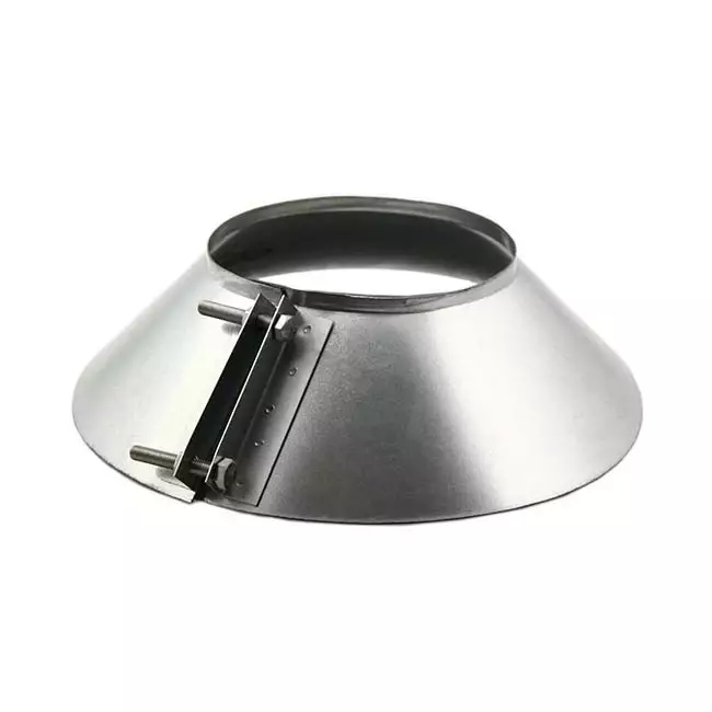 Collier anti-intempéries Ø 125 mm - collier anti-intempéries conduit rigide galvanisé