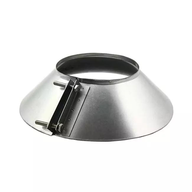 Collier anti-intempéries Ø 150 mm - collier anti-intempéries conduit rigide galvanisé