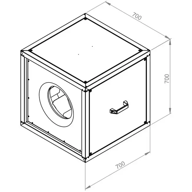 Ventilateur de caisson débit d'air extérieur du moteur - MPC 450 EC T30