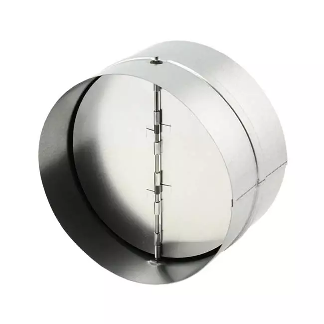 Clapet anti retour Ø 100 mm pour conduit rigide galvanisé
