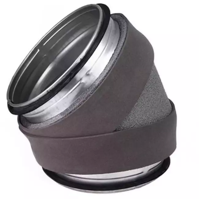 Coude isolé Thermoduct 13mm 45 degrés et 250 mm de diamètre