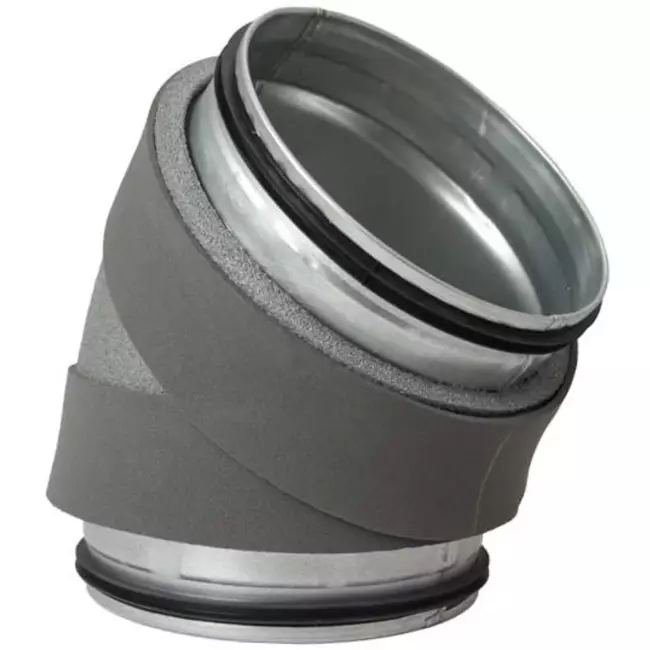 Coude isolé Thermoduct 45 degrés et 125 mm de diamètre