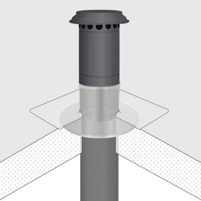 Roof terminal de récupération de chaleur HR Thermoduct isolé 200mm