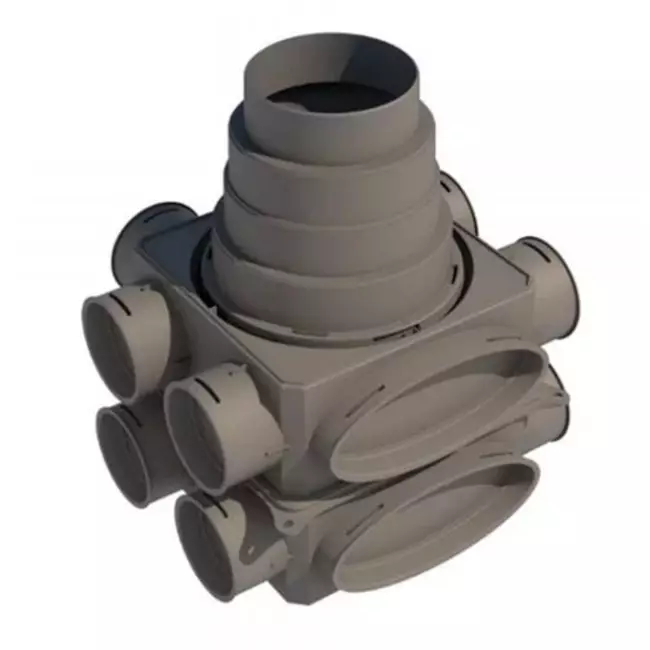 Caisson de distribution d'air Ubbink DBOX 206V180VE - 12 connexions