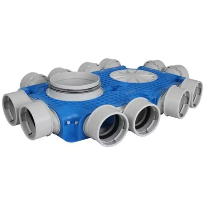 Boîte de sous-distribution de ventilation Vent-Axia Uniflexplus 12x Ø90 mm avec embout Ø180 mm