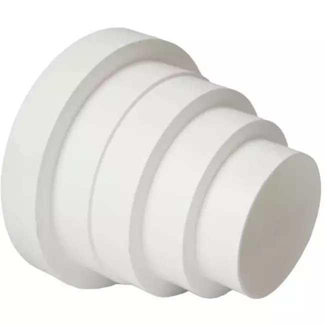 Adaptateur de ventilation en plastique universel pour un diamètre de 80 à 150 mm VA80