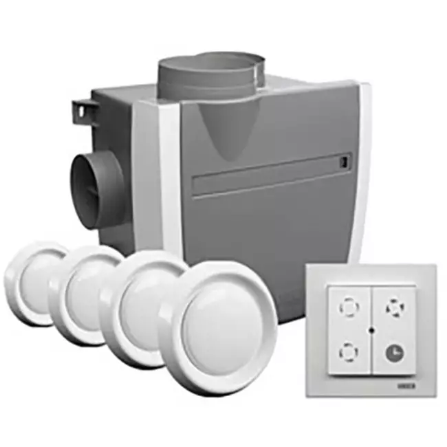 Vasco C400 Basic RF LE Package 400 m³/h + capteur d'humidité + contrôle RFT + 4 vannes