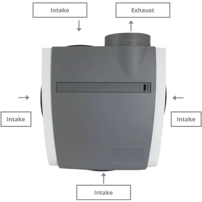 Vasco C400 Basic RF LE 400 m³/h + capteur d'humidité