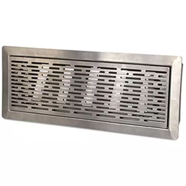 Grille de sol à fentes réglables Vent-Axia Uniflexplus - acier inoxydable brossé - VRVBS