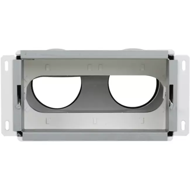 Diffuseur mural avec raccordement arrière Vent-Axia Uniflexplus 2x Ø90 mm