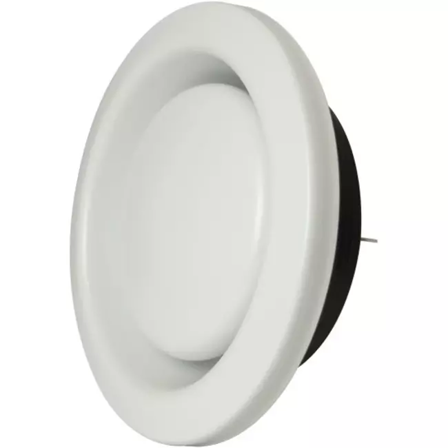 Bouche d'extraction Zehnder métal 125 mm blanc - STB 2-125