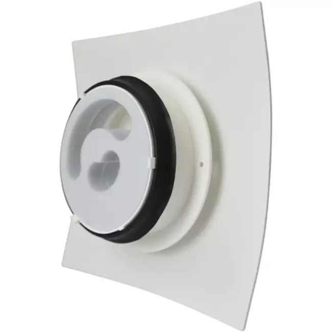 Bouche VMC de plafond ou murale Vasco design luxe carrée courbée (smiley inclus)