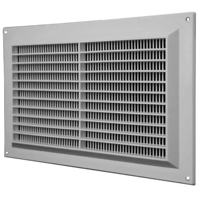Grille de ventilation rectangulaire grillagée 250 x 170 mm gris - VR2517P