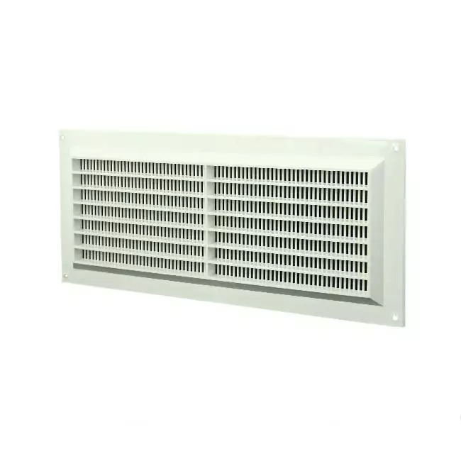 Grille de ventilation rectangulaire grillagée 130 x 300 blanc - VR1330