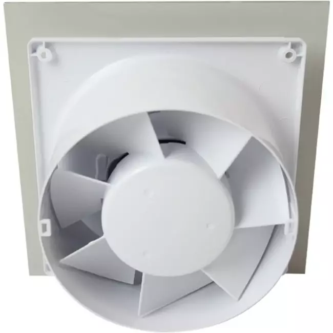Air Roxy vmc salle de bain avec diamètre de raccordement 125 mm avec minuterie - front doré en aluminium