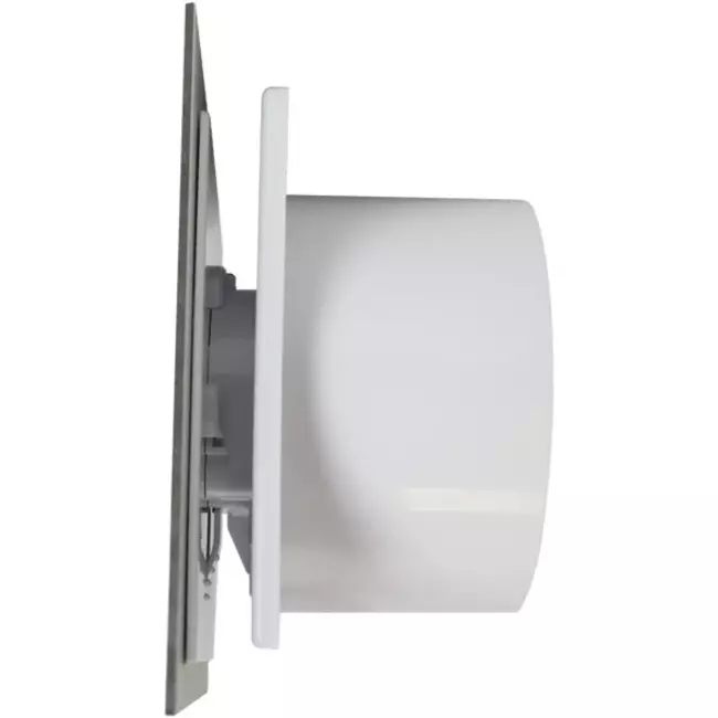 Air Roxy vmc salle de bain avec diamètre de raccordement 125 mm avec minuterie - front doré en aluminium