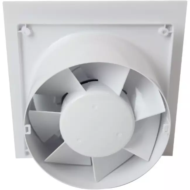 Vmc salle de bain Ø 100 mm - front en plastique blanc brillant