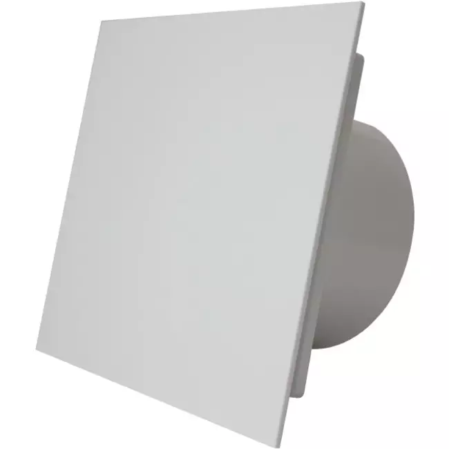 Vmc salle de bain Ø 100 mm - front en plastique blanc brillant
