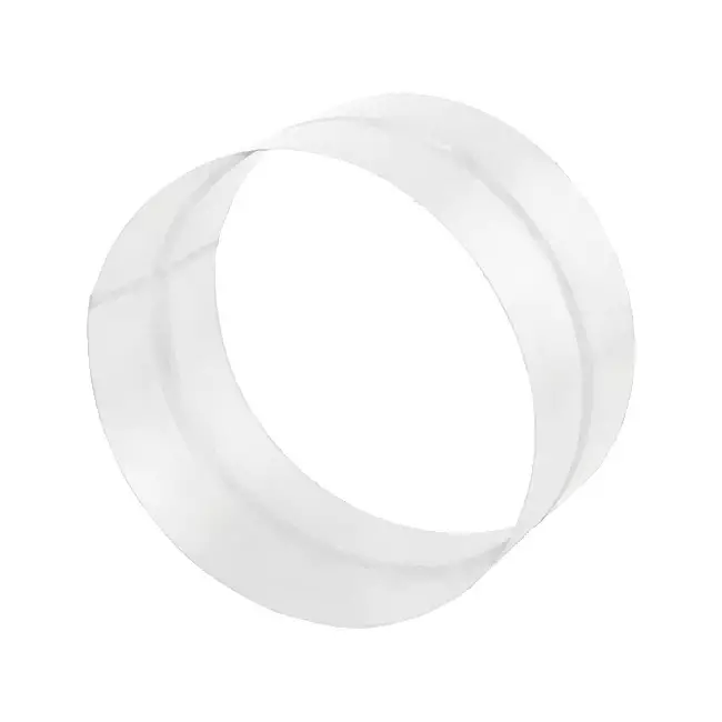 Raccord femelle pour raccords spiralés Ø 125 mm - sur mesure RAL9010