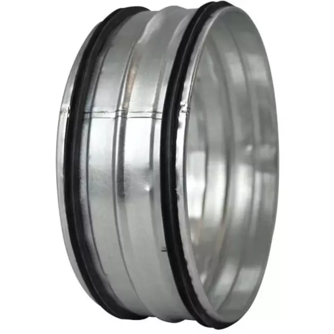 Coupleur mâle spiralé SAFE Ø 100 mm pour conduits rigides galvanisés