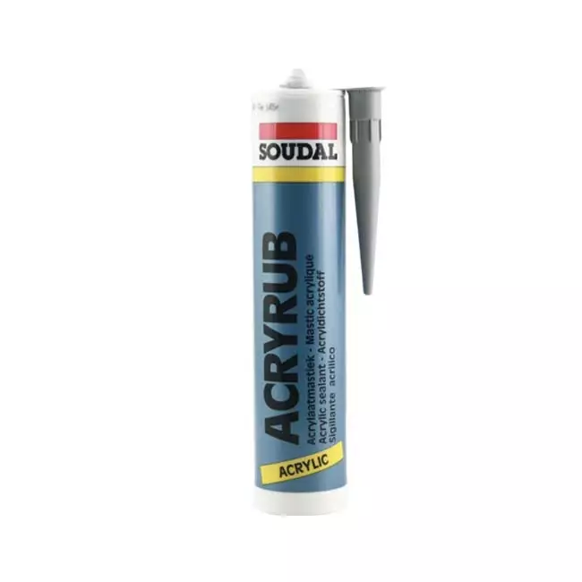 Jointoiement intérieur gris 310 acryrub tube 310ml. (pièce)