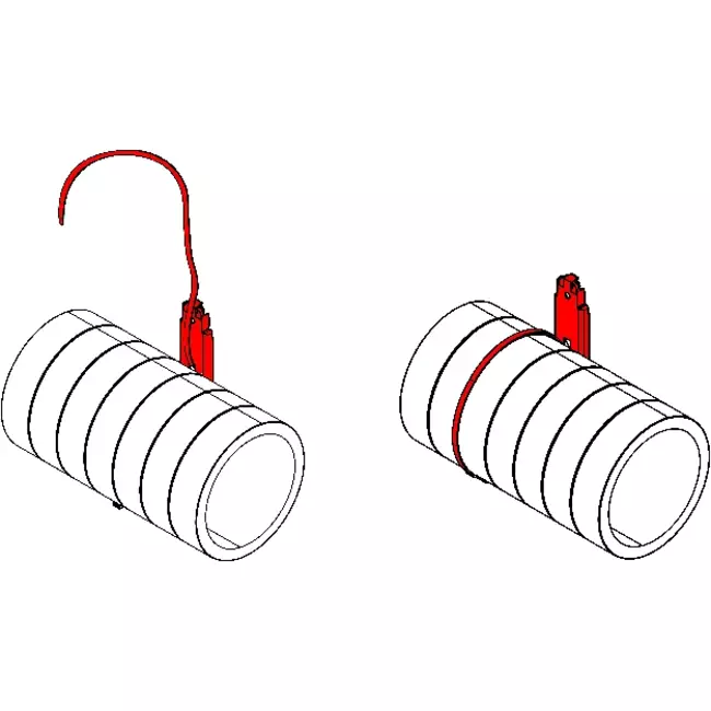 Support de suspension pour tuyau isolé 125/160/200mm