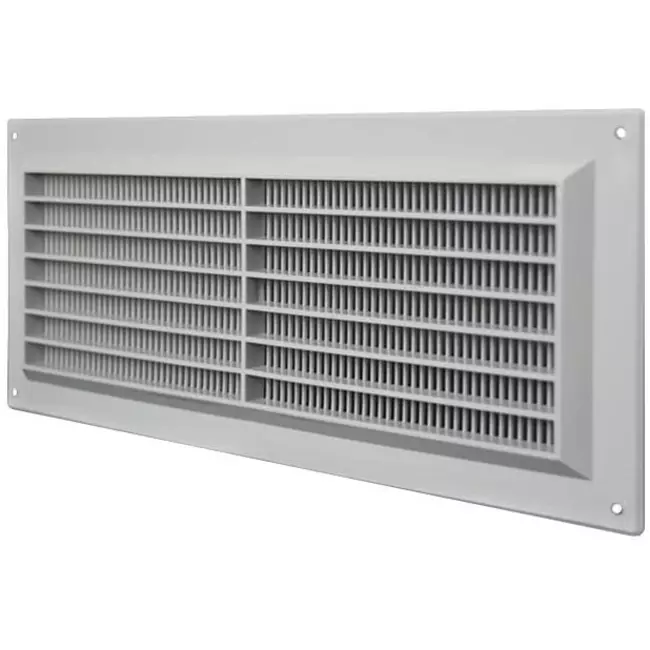 Grille de ventilation rectangulaire grillagée 130 x 300 gris - VR1330P