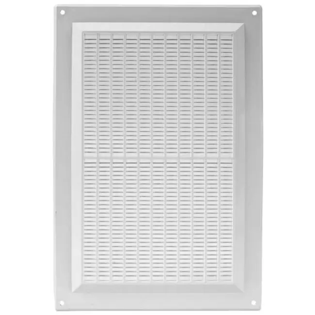 Grille de ventilation rectangulaire grillagée 250 x 170 mm blanc - VR2517