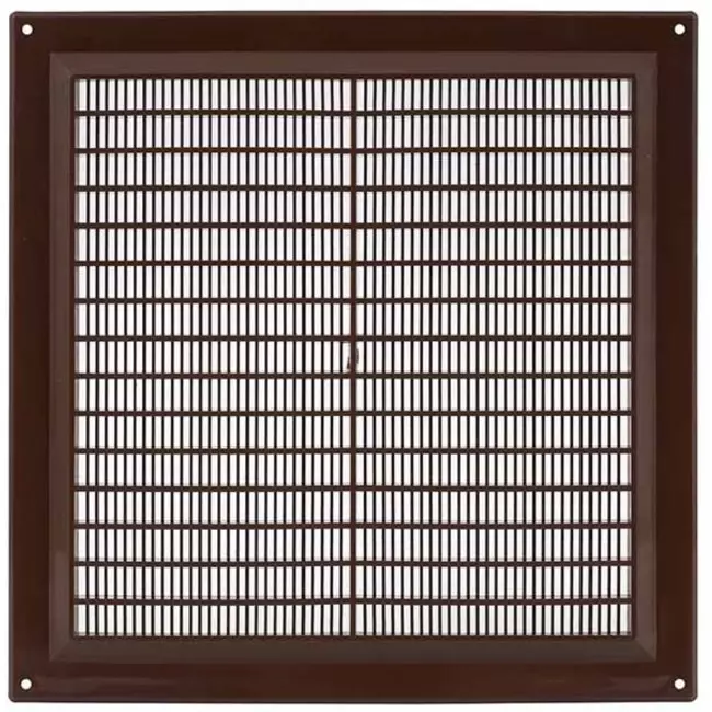 Grille de ventilation carrée grillagée 250 x 250 mm marron - VR2525B