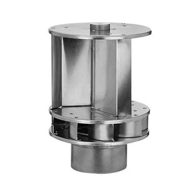 Ventilateur de toit Savonius en aluminium, entraîné par le vent, 125 mm