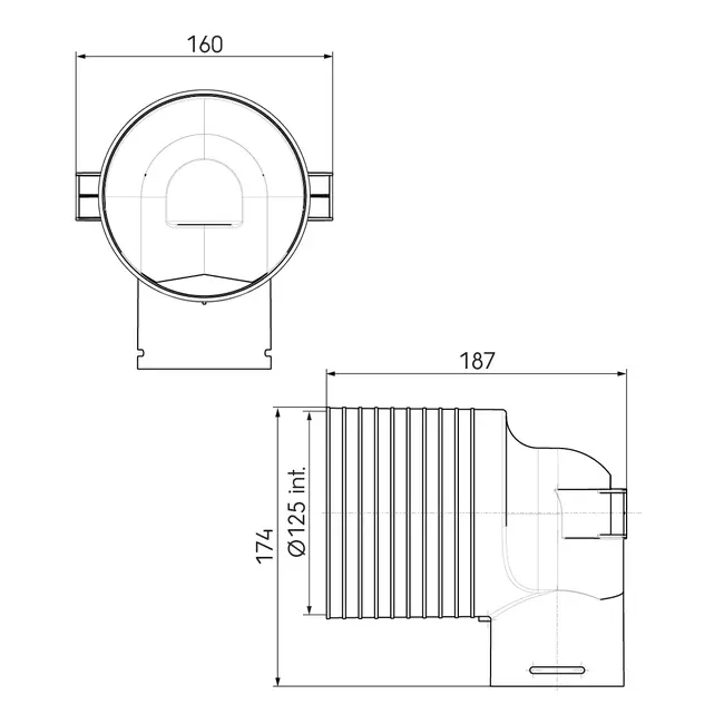 Ubbink Air Excellent 34C adaptateur de valve 125 1x90°